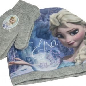 Disney Frozen Frozen Pipo ja sormikkaat Setti Harmaa