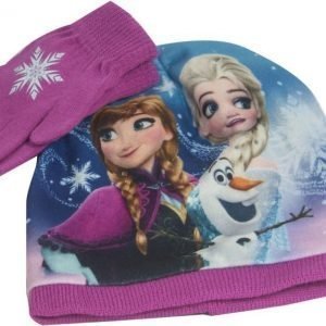 Disney Frozen Frozen Pipo ja sormikkaat Setti Luumu