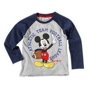 Disney Mickey Mouse T-paita Laivastonsininen Mel. harmaa