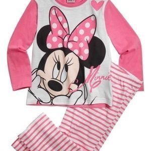 Disney Minnie Mouse Pyjama Roosa Valkoinen
