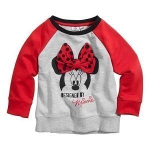 Disney Minnie Mouse Svetaripaita Mel. harmaa Punainen