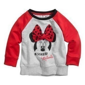 Disney Minnie Mouse Svetaripaita Mel. harmaa Punainen