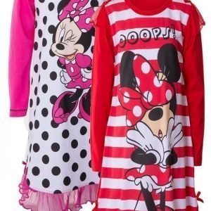 Disney Minnie Mouse Yöpaita 2 kpl Red/Pink