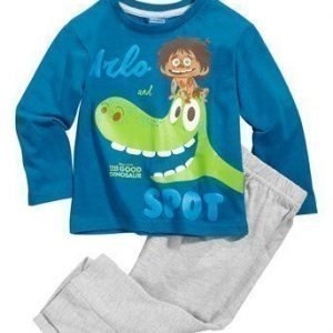 Disney The Good Dinosaur Pyjama Tummansininen Mel. harmaa