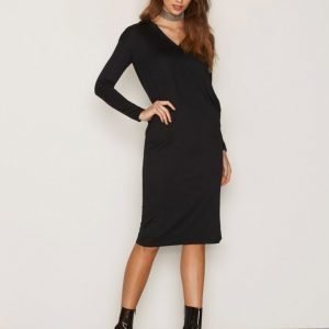 Dr Denim Ivy Hood Dress Pitkähihainen Mekko Black