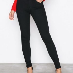 Dr Denim Lexy Black Slim Farkut Musta