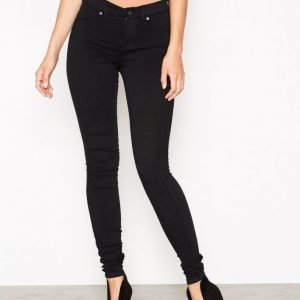 Dr Denim Plenty Denim Leggings Farkut Musta