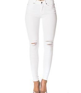 Dr. Denim Lexy White Ripped Knees