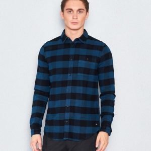 Dr.Denim Chris Regular Shirt Teal Check