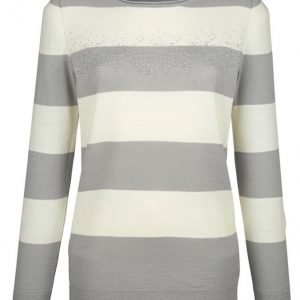Dress In Neulepusero Ecru / Harmaa