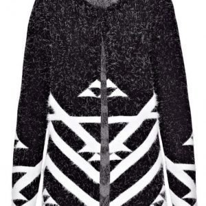 Dress In Neuletakki Musta / Valkoinen