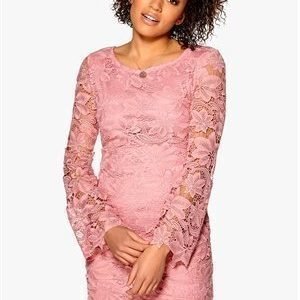 Dry Lake Fleur Lace Dress Pink