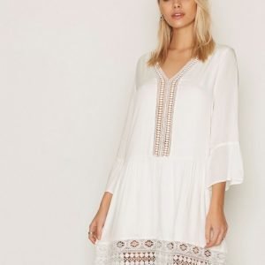 Dry Lake Lovely Sleeve Dress Loose Fit Mekko Offwhite