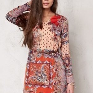 Dry Lake Max Short Dress Orange Summer Sky