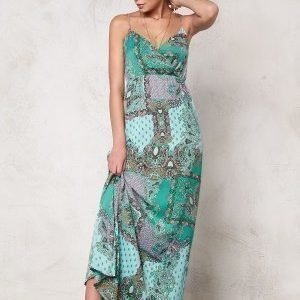 Dry Lake Mix Long Strap Dress Green It