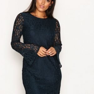 Dry Lake Mystery Wide Sleeve Dress Juhlamekko Navy