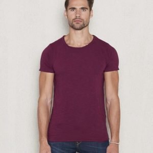 Dstrezzed Basic Crew Slub Tee Dark Red