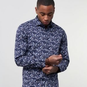 Dstrezzed Shirt Multi Flower Royal Blue