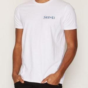 Edwin Stupid TS Cotton T-paita White