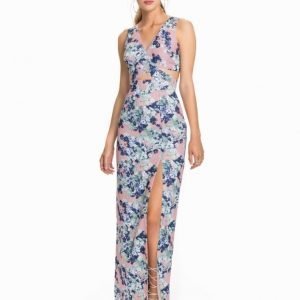 Elise Ryan Cut Out Print Maxi Dress