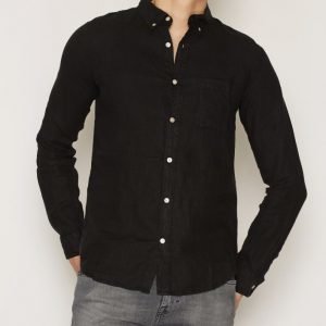 Elvine Waldemar Shirt Kauluspaita Black