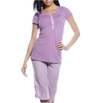 Esprit Vichy Pyjamas Set Purple