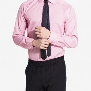 Eton Brighton Poplin Slim Shirt Kauluspaita Vaaleanpunainen/Punainen