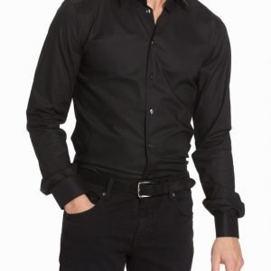 Eton Cambridge Twill Slim Shirt Kauluspaita Black