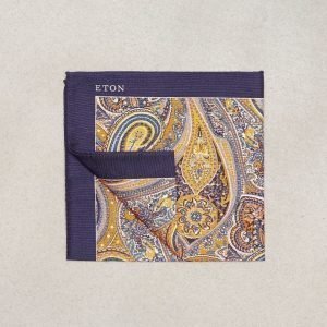 Eton Pocket Square Taskuliina Keltainen/oranssi