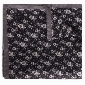 Eton Pocket Square Taskuliina Musta