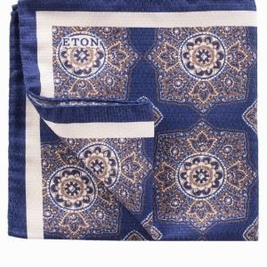 Eton Pocket Square Taskuliina Sininen