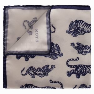 Eton Pocket Square Taskuliina Sininen