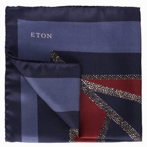 Eton Pocket Square Taskuliina Sininen