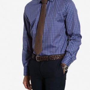 Eton Poplin Contemporary Fit Shirt Kauluspaita Sininen