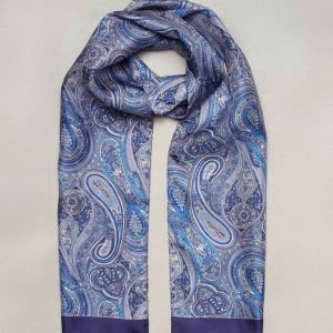 Eton Silk Scarf Kaulahuivi Grey