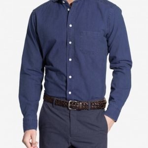 Eton Twill Slim Shirt Kauluspaita Blue