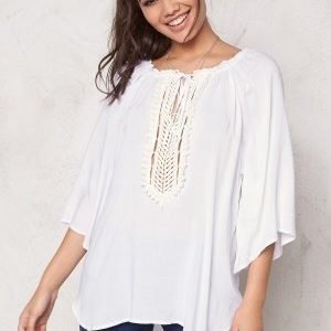 F.A.V Silky Lace Tunic White