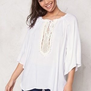 F.A.V Silky Lace Tunic White