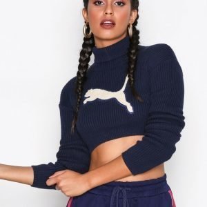 Fenty Puma By Rihanna Ls Loose Turtleneck Sweater Neulepusero Sininen
