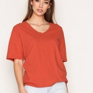 Filippa K Cotton Linen Tee T-Paita Spice