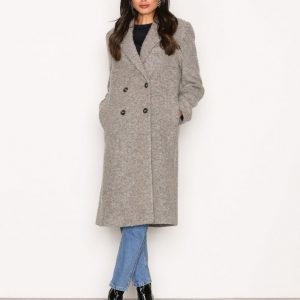 Filippa K Edine Shaggy Tailored Coat Pitkä Takki Grey