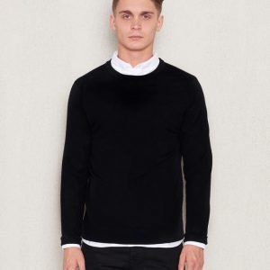 Filippa K Fine Merino Round Neck Black