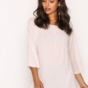 Filippa K Gathered Scoop Neck Blous Arkipaita Pebble