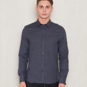 Filippa K Pierre Flannel Shirt Grey Melange