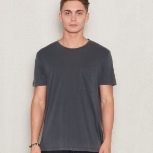 Filippa K Washed Tencel/Cotton Tee Dark Grey