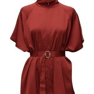 Filippa K Zip Collar Belt Top lyhythihainen pusero