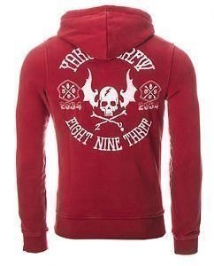 Flying Skull Hoodie Red