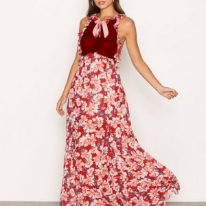 For Love & Lemons Blossom Tank Maxi Dress Maksimekko Cranberry