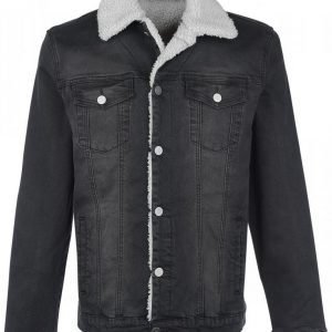 Forplay Jeans Jacket With Berber Fleece Lining Välikausitakki