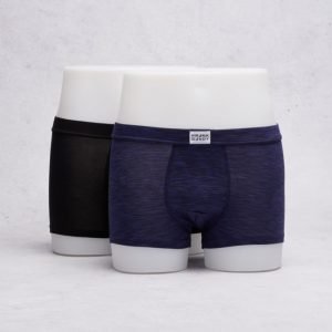 Frank Dandy 2-Pack Bamboo Trunks Black/Space Grey Navy